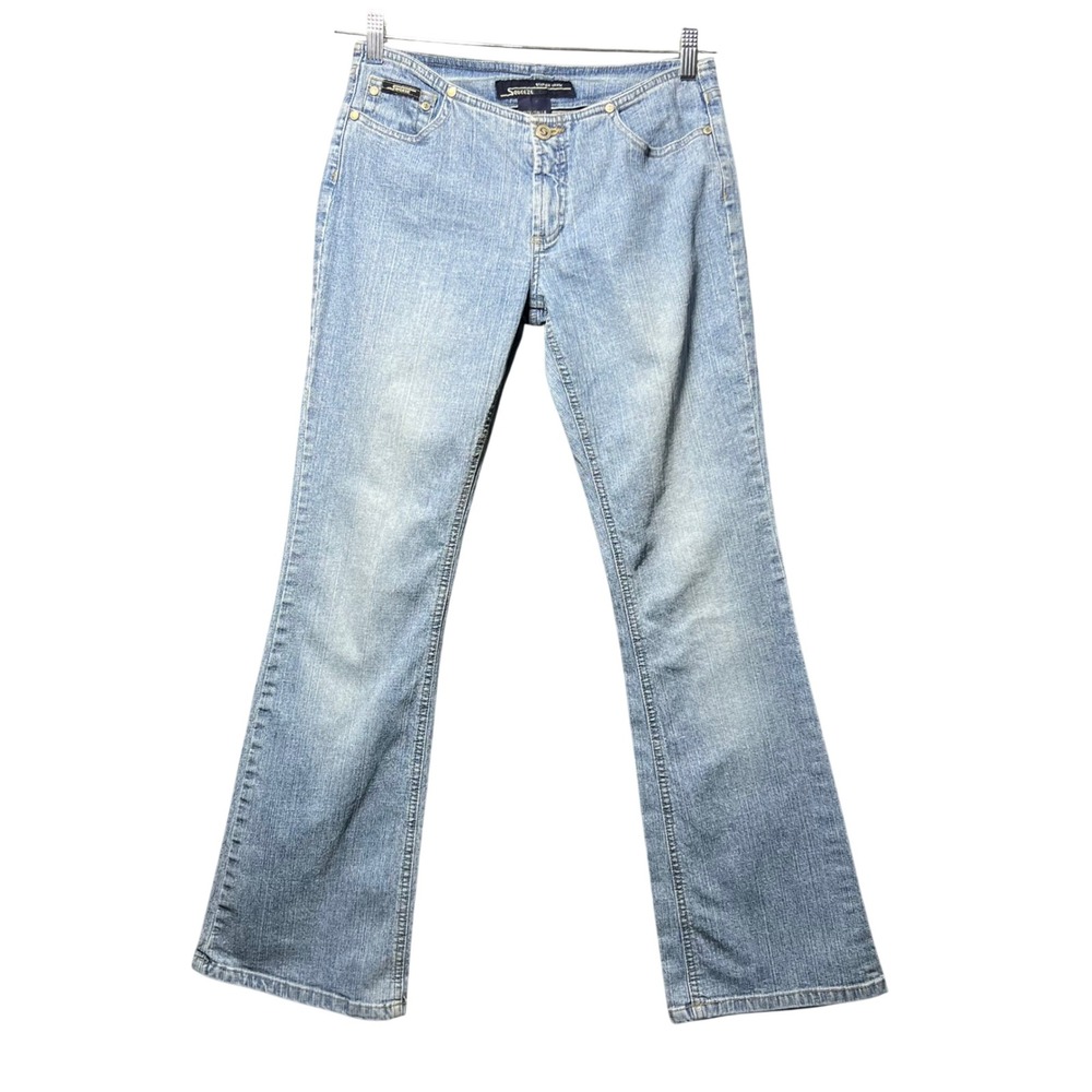 Y2K Squeeze Stephen Hardy Light Wash Low Rise Bootcut Flare Jeans 7/8‎